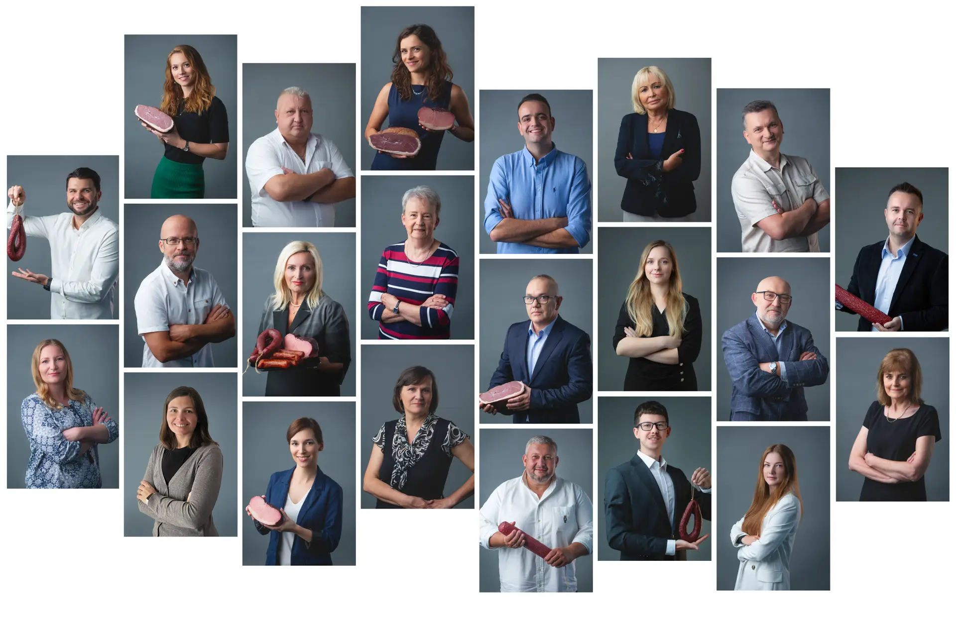 kolaż zdjęć pracowników